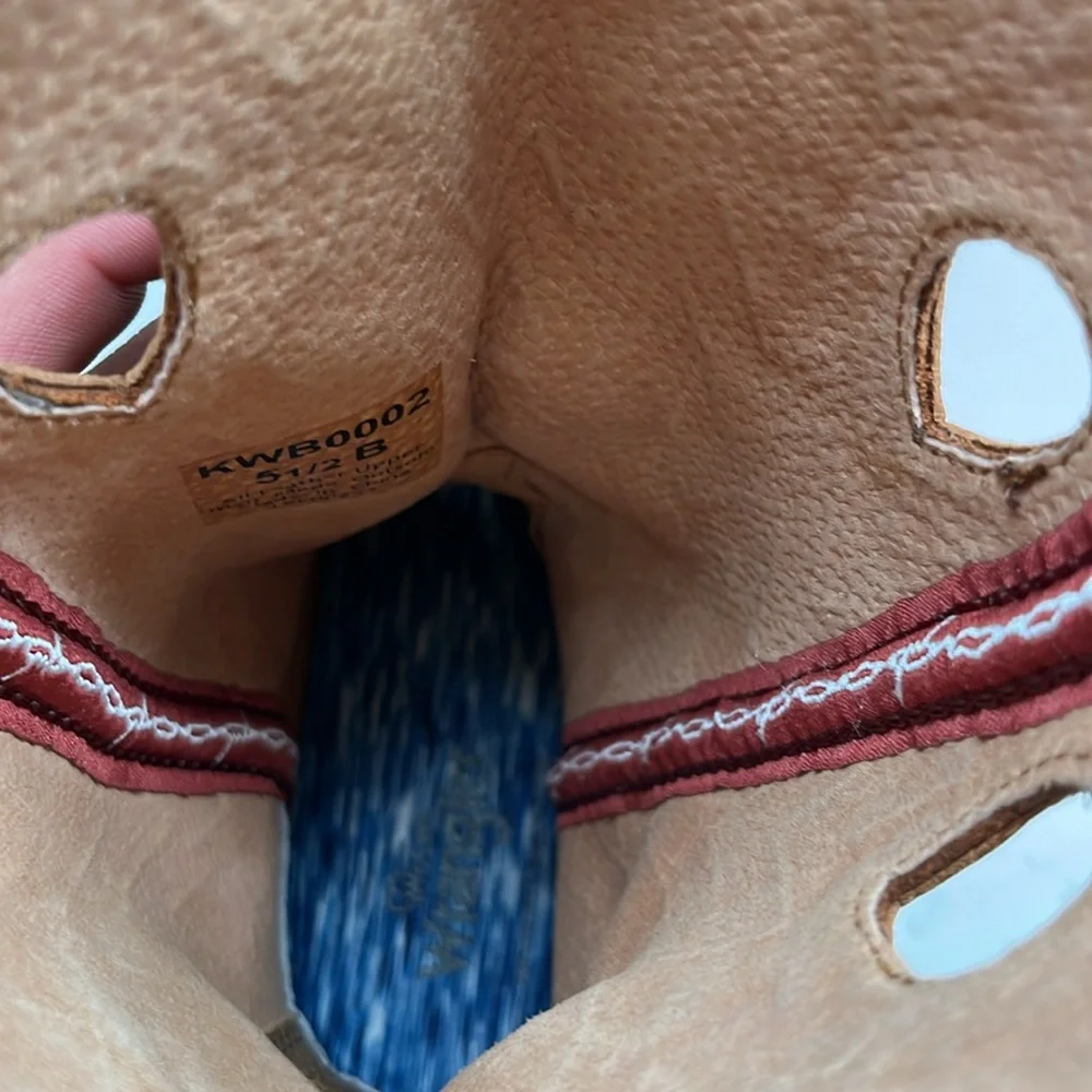 Wrangler Women's Size 5.5 B in Bronc Western Pull‎ On Boots w Calf Slits - NWOT - Picture 9 of 11